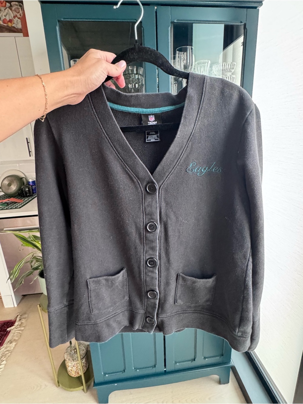 Rare Vintage Reebok NFL Philadelphia eagles cardigan